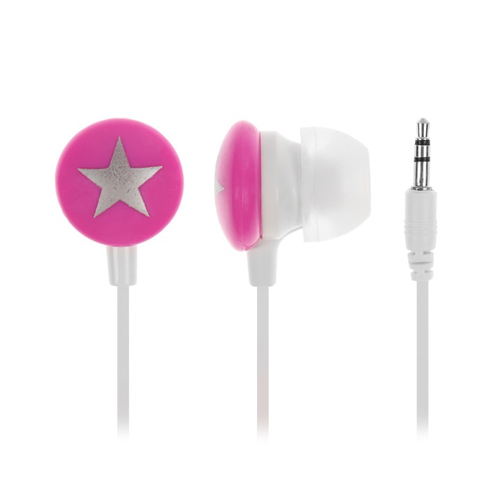 Наушники LuazON, "Звёзды", вкладыши, микс