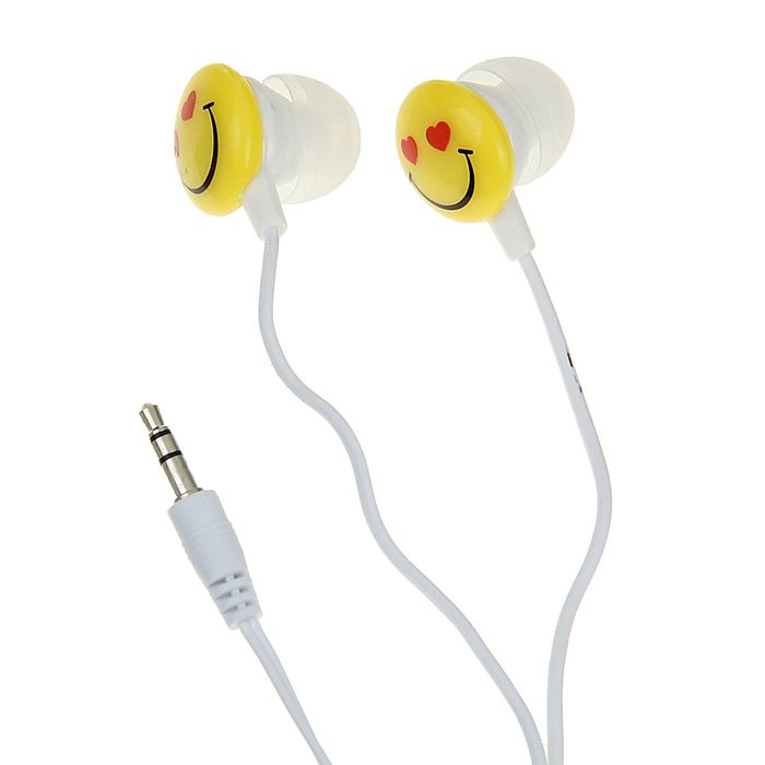 Наушники Luazon "Смайлики Лямур", вкладыши