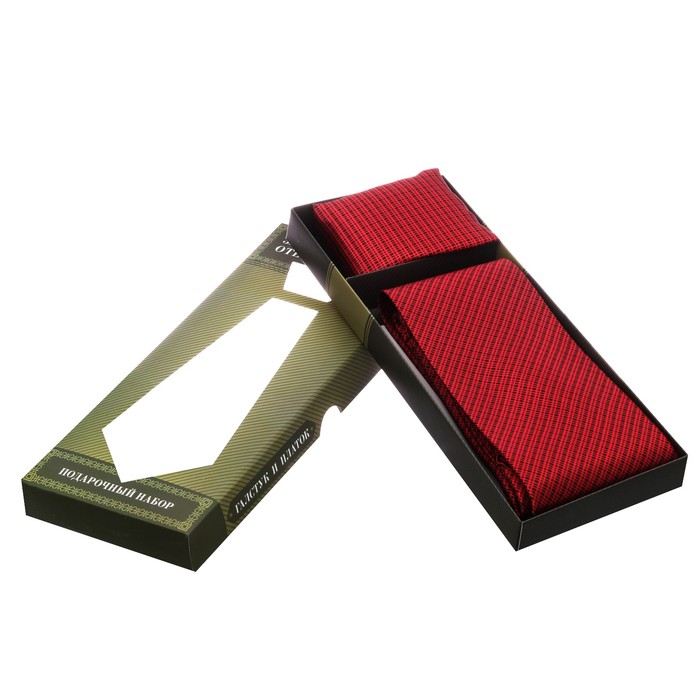 Подарочный набор: галстук и платок "Защитнику Отечества"