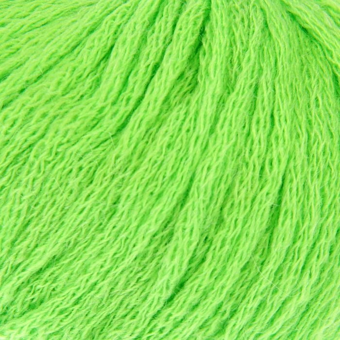 Пряжа "Альпака шикарная" 25% альпака, 75% акрил объёмный 90м/50гр (793-Яркий салат)
