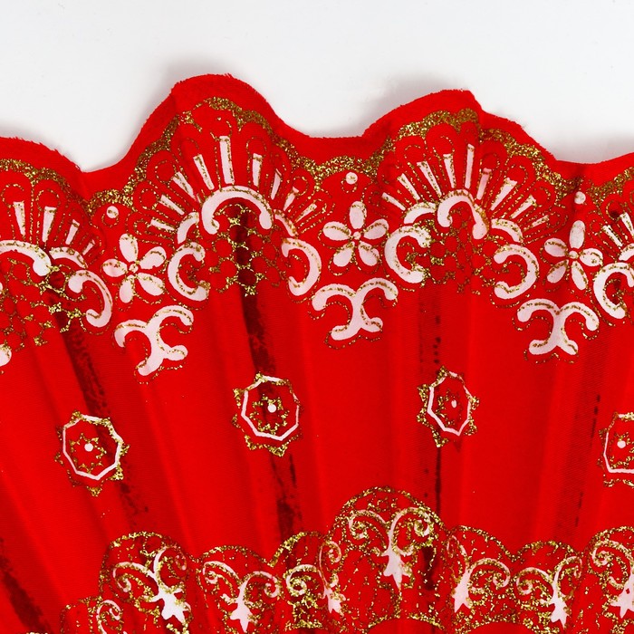 Веер h= 23 см "Цветочный медальон" МИКС