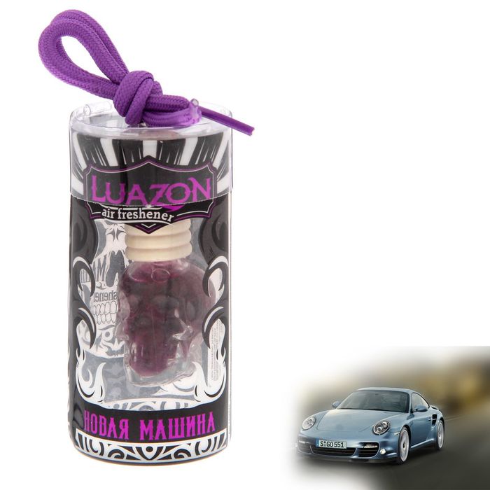 Ароматизатор в подвесной бутылочке "Новая машина"