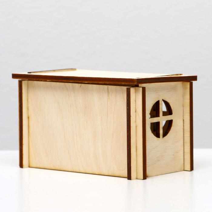 Домик для грызунов малый, 12,5 х 7,5 х 7 см