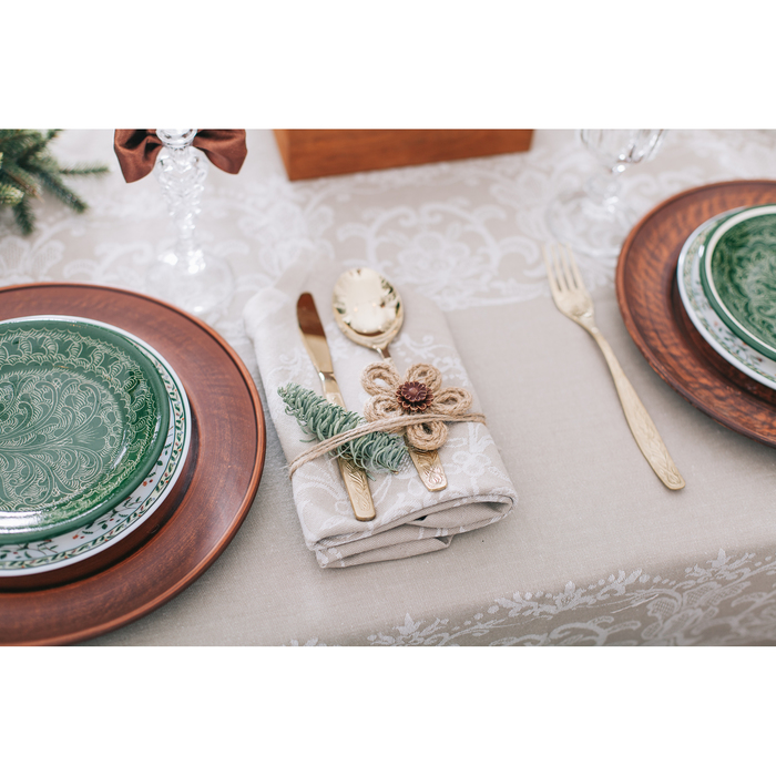 Столовый набор "Этель" Виолетта, скатерть 150х250 см, салфетки 45х45 см-10 шт.