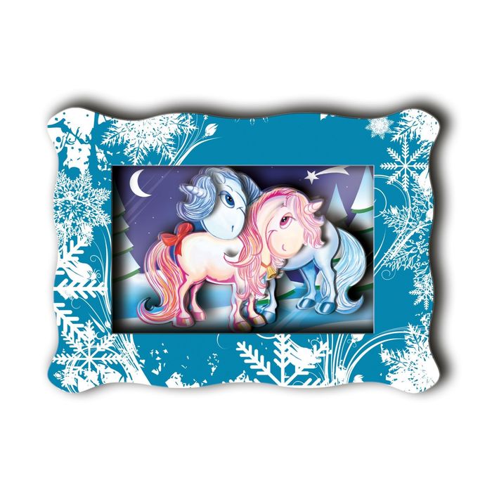 Объёмная картинка "Единороги"