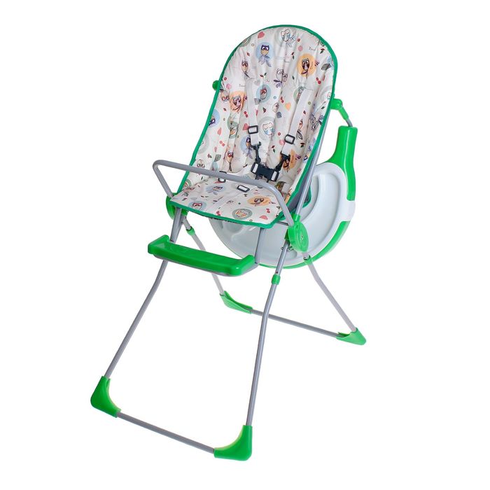 Стульчик для кормления Selby 251 «Совы», цвет зелёный