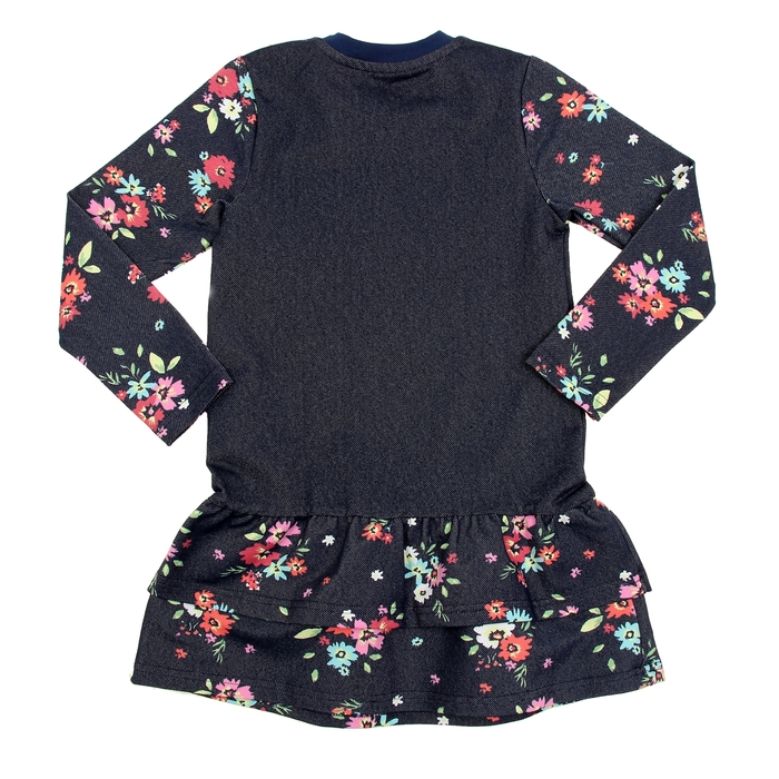 Платье для девочки "Незабудка", рост 110 см (56), цвет тёмно-синий