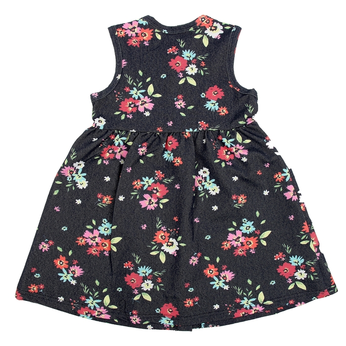 Сарафан для девочки "Незабудка", рост 110 см (56), цвет тёмно-синий, принт цветы