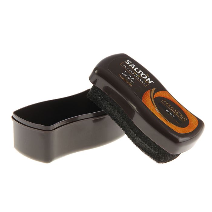 Губка для гладкой кожи Salton Professional "Волна", чёрная