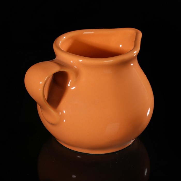 Молочник 240 мл, высота 7,7 см, цвет оранжевый