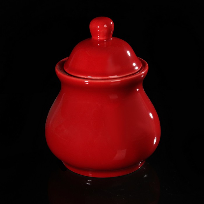 Сахарница 280 мл, цвет красный