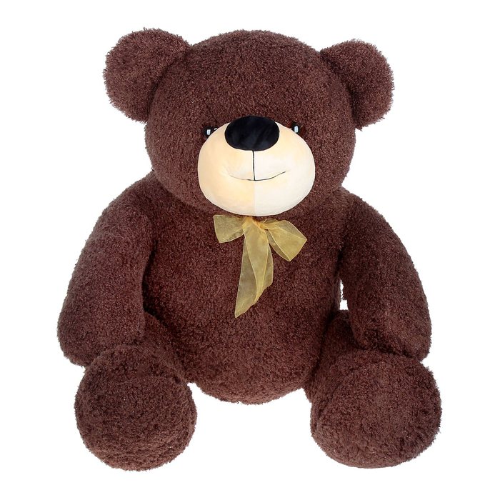 Мягкая игрушка "Медведь кудрявый", цвет тёмно - коричневый
