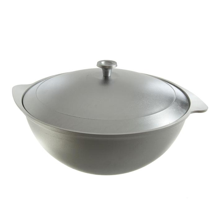 Казан походный 15 л "Туризм", с 2 алюминивыми ручками и крышкой УЦЕНКА