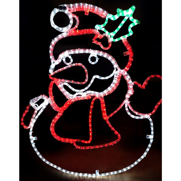 Светодиодное панно «Снеговик», 87 × 100 × 4 см, 40 Вт, 220 В светодиодное панно ёлочка 84 × 100 × 4 см 36 вт 220 в