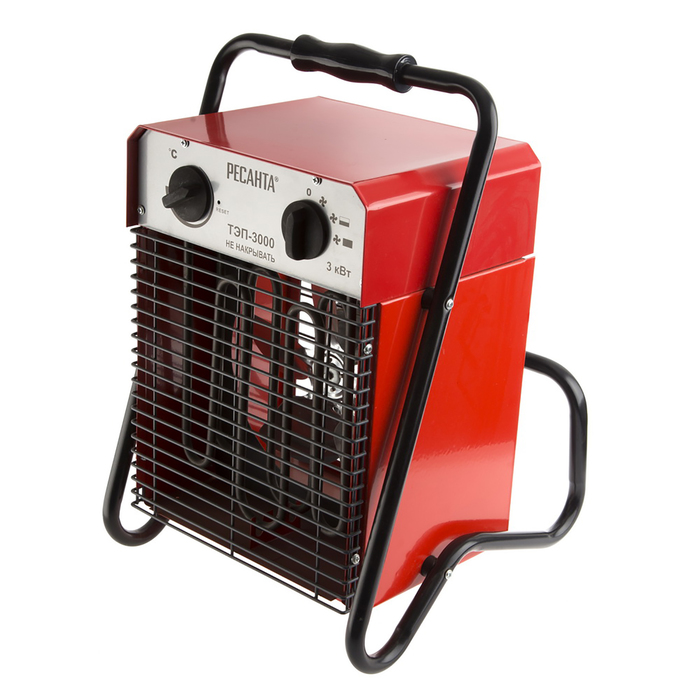 Тепловая пушка "Ресанта" ТЭП-3000, электрическая, 0.03/1.5/3 кВт, 300 м3/час