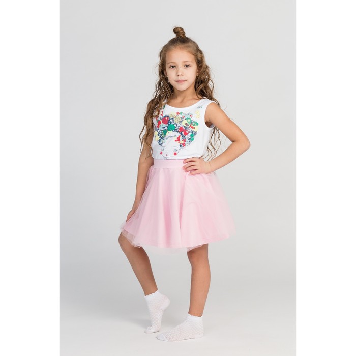 Юбка для девочки"В тренде", рост 140 см (72), цвет розовый