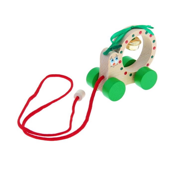 Каталка "Улитка с бубенчиком"