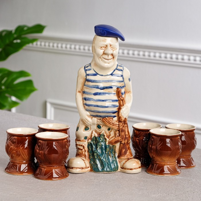 Штоф с рюмками "ВДВ"