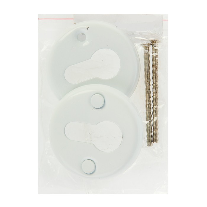 Накладка на цилиндровый механизм для финской двери, белый