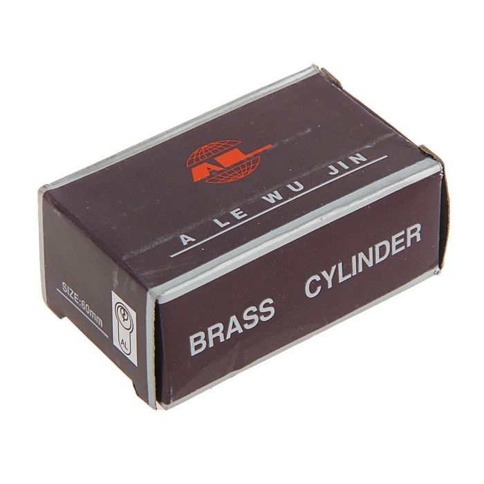 Цилиндровый механизм AL 60 РB, английский ключ, цвет латунь