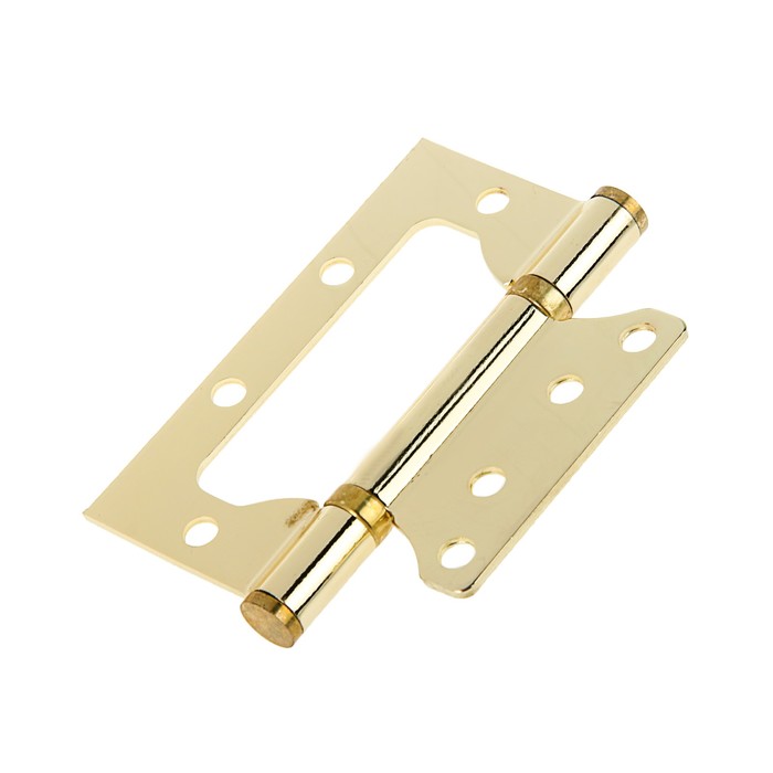 Набор петель дверных, без врезки, цвет матовое золото