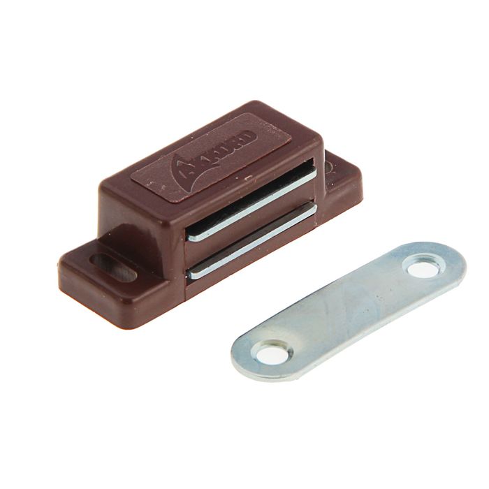 Магнит мебельный, маленький, коричневый