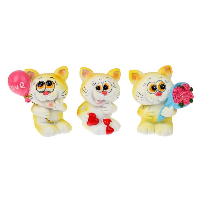 Сувенир "Котёнок милый с поздравлениями", МИКС