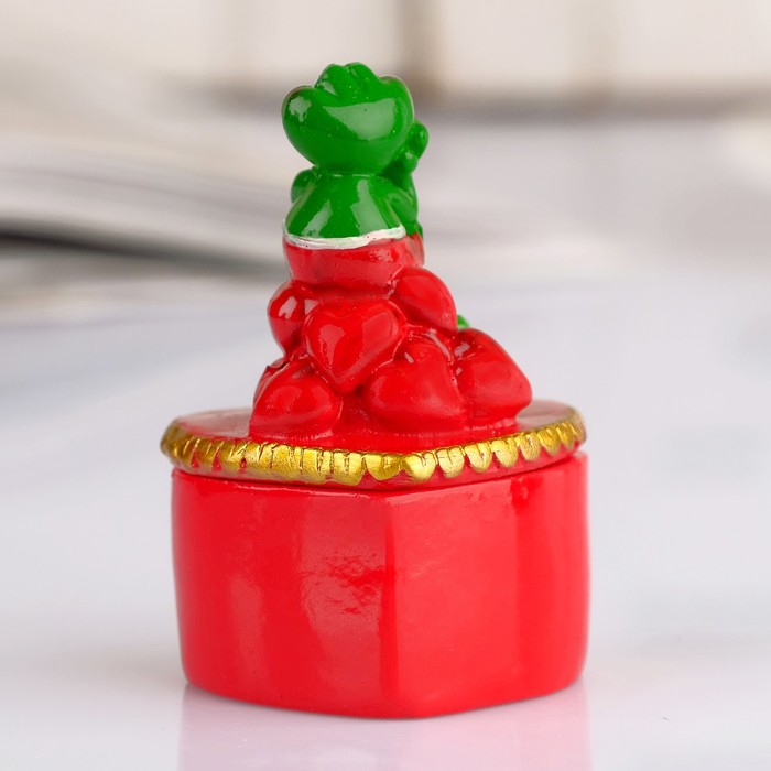 Шкатулка "Лягушонок Валентин романтик", МИКС