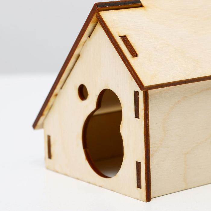 Домик для грызунов, 14 х 12 х 11 см