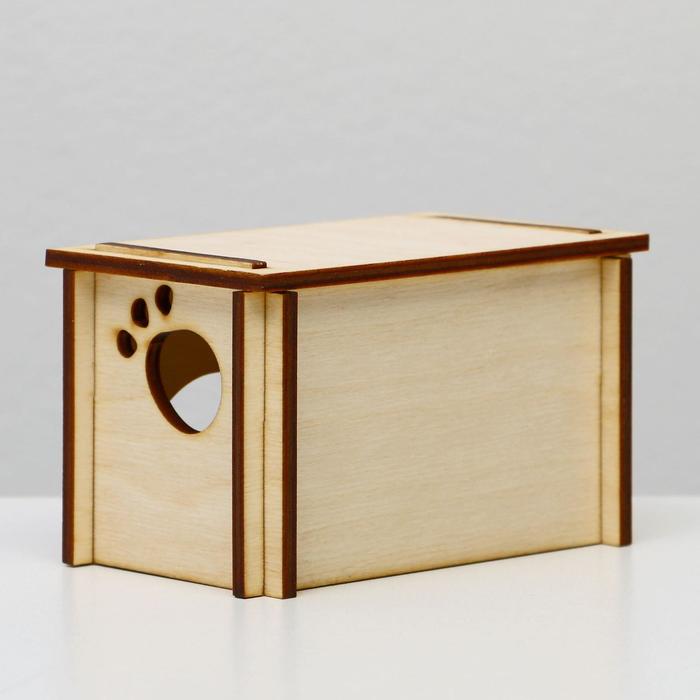 Домик для грызунов 12,5 х 7,5 х 7,5