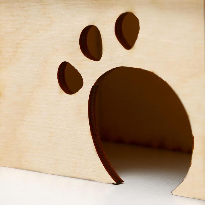 Домик для грызунов 12,5 х 7,5 х 7,5