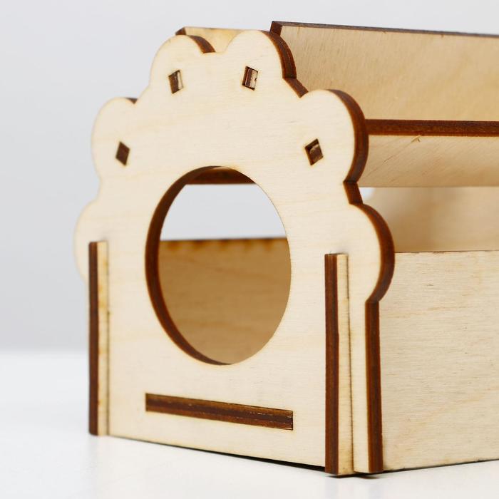 Домик для грызунов с трансформирующейся крышей 10,6 х 10,7 х 9,2 см