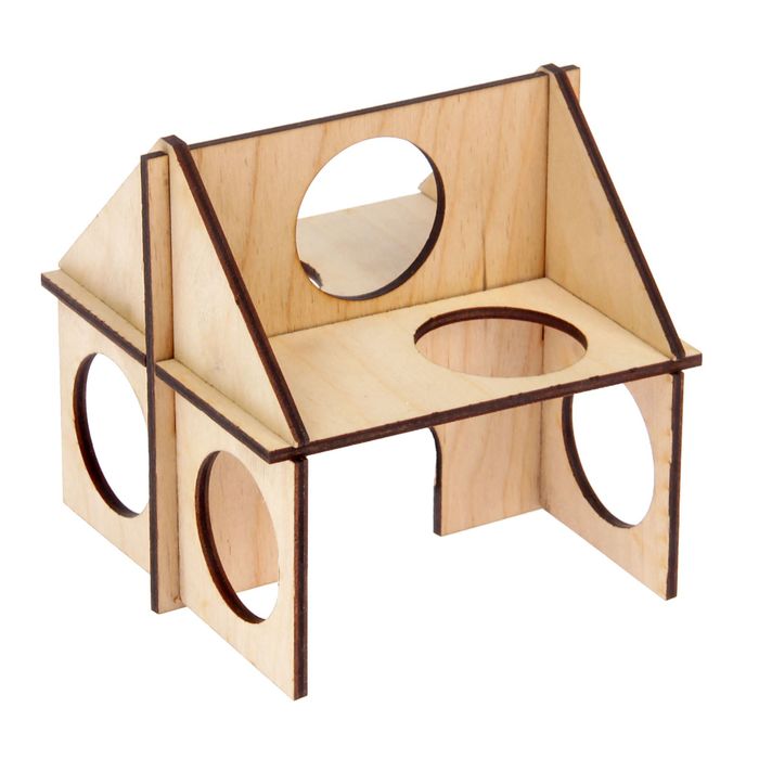 Домик для лазанья грызунов, 12,5 х 12,5 х 12,5 см