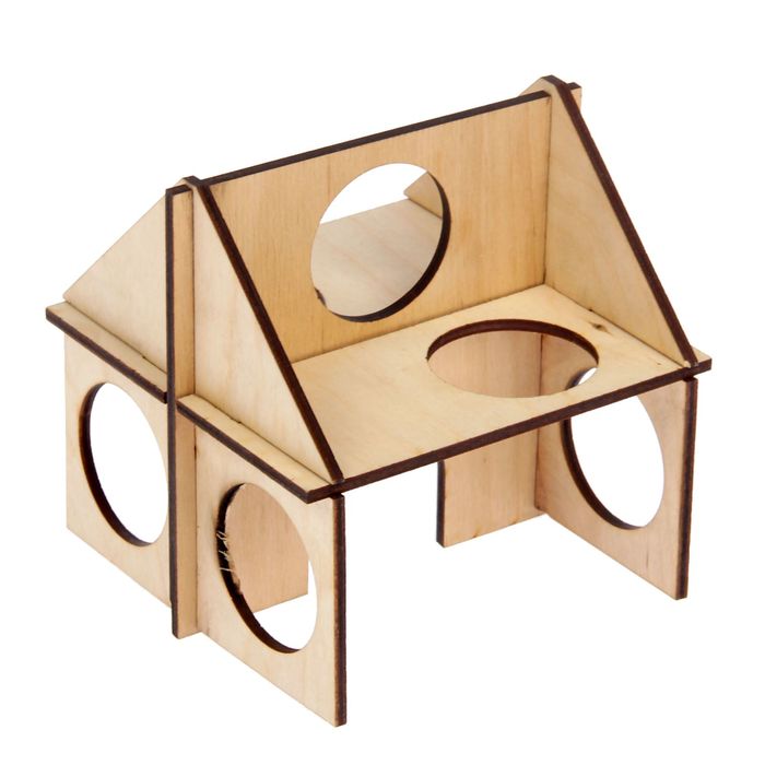 Домик для лазанья грызунов, 12,5 х 12,5 х 12,5 см