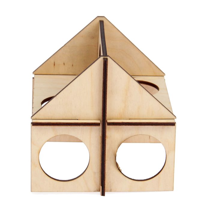 Домик для лазанья грызунов, 12,5 х 12,5 х 12,5 см