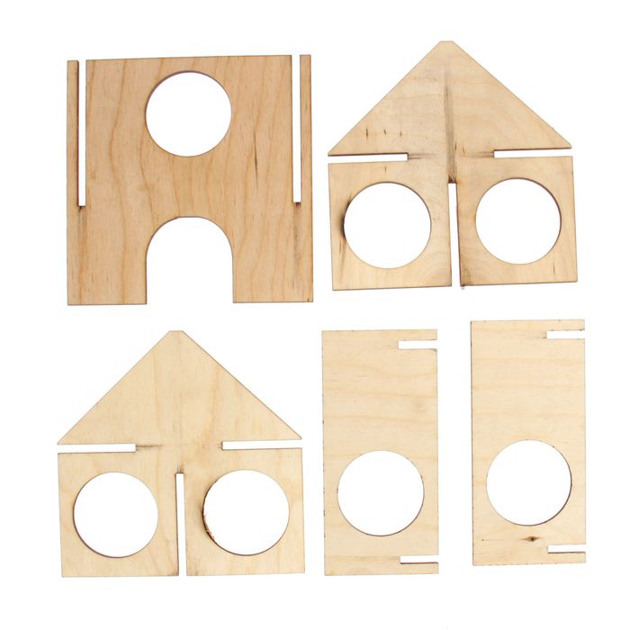 Домик для лазанья грызунов, 12,5 х 12,5 х 12,5 см