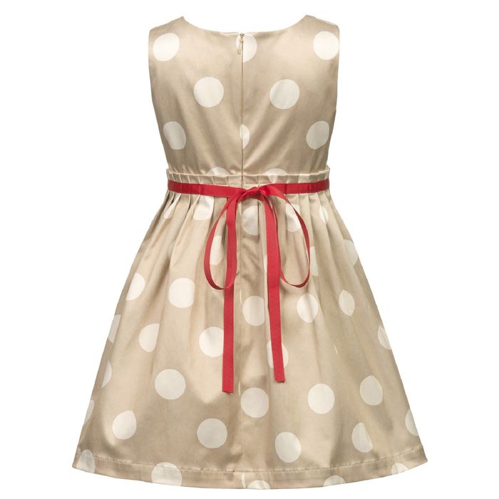 Платье для девочки, рост 104 см, цвет бежевый