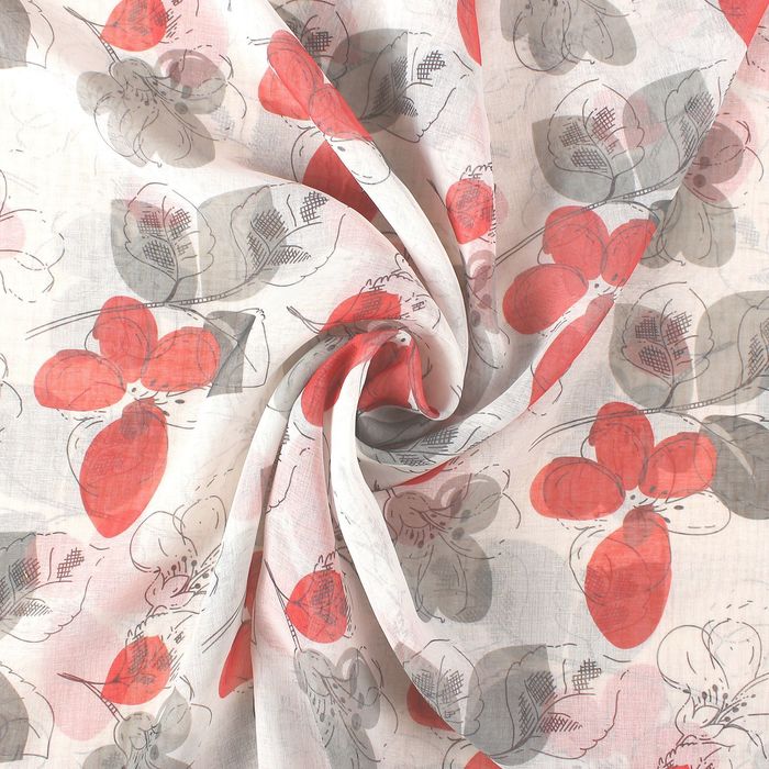Тюль "Этель" Цветы, ширина 145 см, высота 270 см