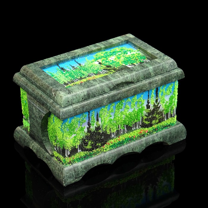 Ларец-бабочка "Лето", с бархатом