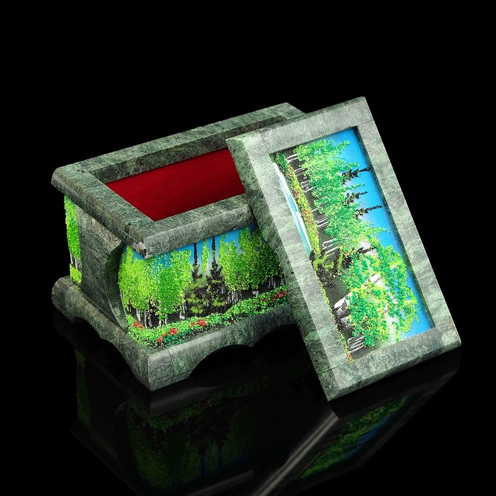 Ларец-бабочка "Лето", с бархатом