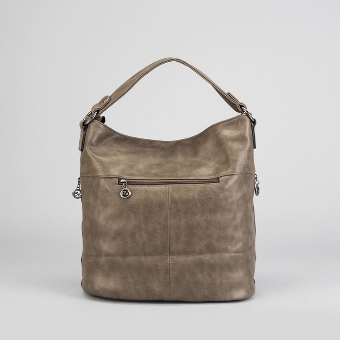 Сумка женская на молнии, 1 отдел с перегородкой, 5 наружных карманов, хаки