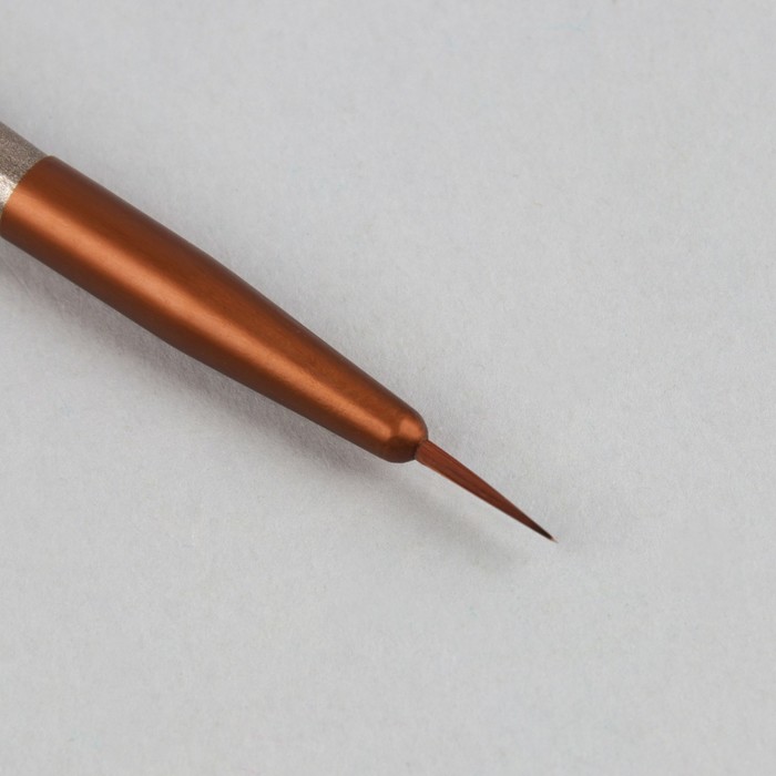 Кисть для макияжа/жидкой подводки, 8см, цвет коричневый