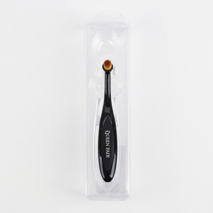 Кисть для макияжа универсальная, круглая, 12см, цвет чёрный