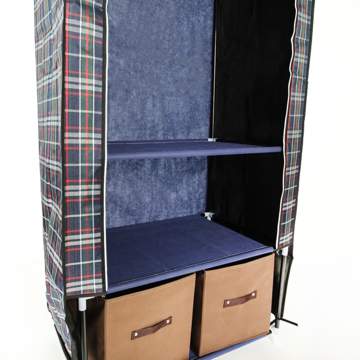 Шкаф для одежды и обуви 75х45х175 см, цвет МИКС