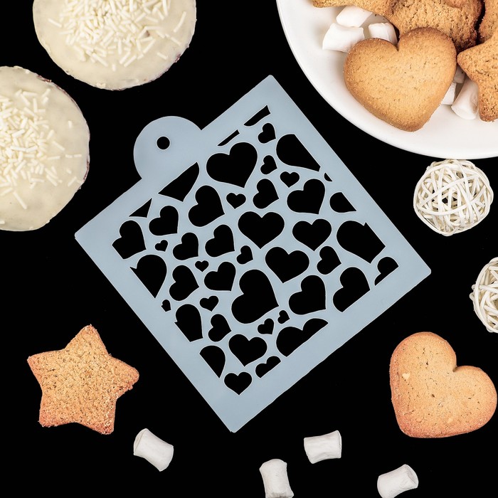 Трафарет для выпечки "Амур"