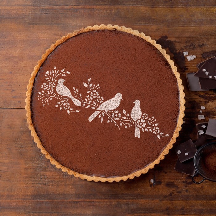 Трафарет для выпечки и нанесения айсинга 33х10 см "Птицы"