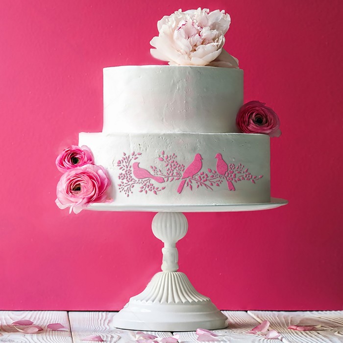 Трафарет для выпечки и нанесения айсинга 33х10 см "Птицы"