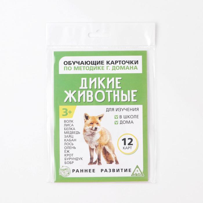 Обучающие карточки по методике Г. Домана "Дикие животные"