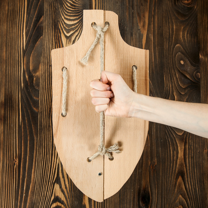 Сувенир деревянный "Щит большой №1", 45 х 25 см