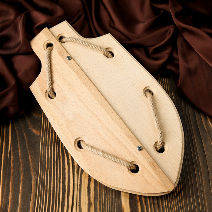 Сувенир деревянный "Щит малый №1", 35 х 20 см